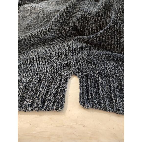 Orvis Woman's Blue Gray Chenille Pullover Soft Ribbed Sweater Size Large V Neck - Picture 5 of 10